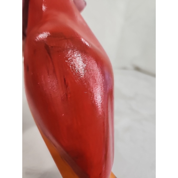 Hand Carved Wooden Crane Heron Bird Decor 18.5" Tall - Picture 7 of 10